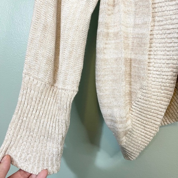 Lane Bryant Women's Tan Cotton Blend Open Front Cardigan Sweater Size 18/20 NWT - Picture 6 of 9